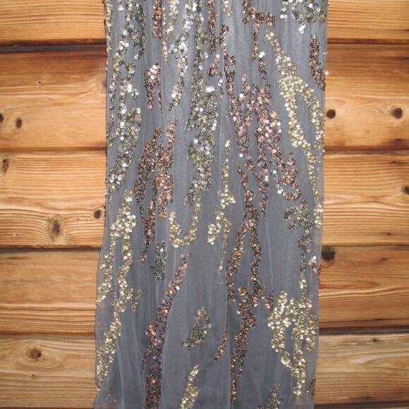 Mac Duggal 5439 Womens Embellished Cape Sleeve Gown Dress - Picture 13 of 16